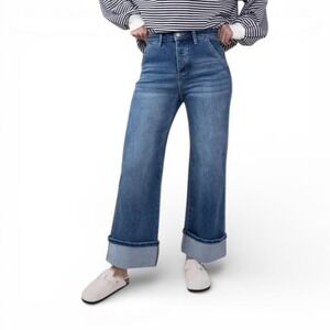 Mica High-Rise Wide Leg Jeans - Blue